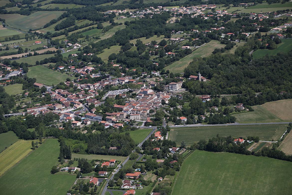 Viviers Lés Montagnes - Vue du ciel