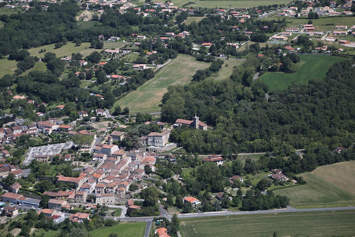 Viviers Lés Montagnes - Vue du ciel