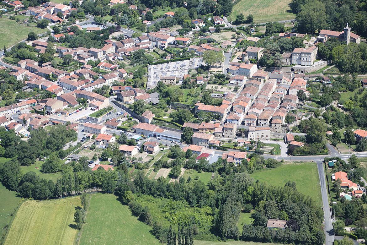 Viviers Lés Montagnes - Vue du ciel