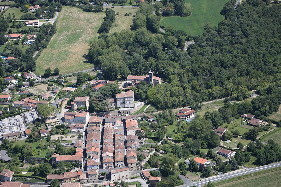 Viviers Lés Montagnes - Vue du ciel